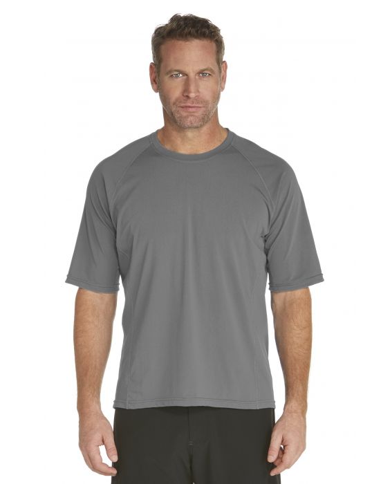 Coolibar - UV Schutz T-Shirt Herren - grau
