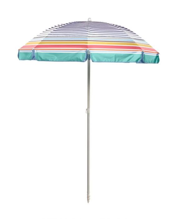 Coolibar - UV-schützender Strandschirm - Intego - Mehrfarbiger Beach Stripe