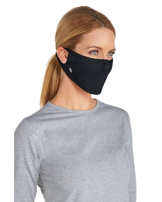 Coolibar - UV-Maske für Erwachsene - Blackburn - Schwarz