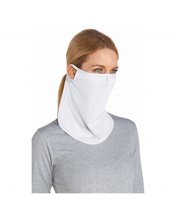 Coolibar - UV-schützende Gesichtsmaske für Erwachsene - Crestone - Weiß