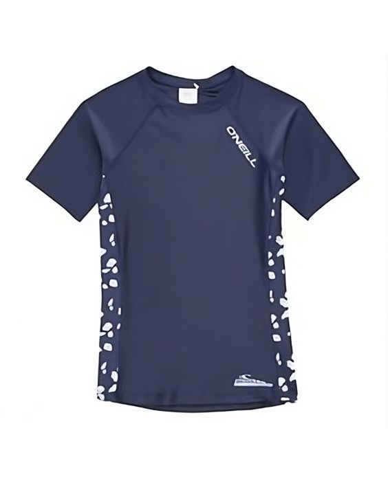 O'Neill - Kurzärmliges UV-Shirt für Mädchen- Print - Blau