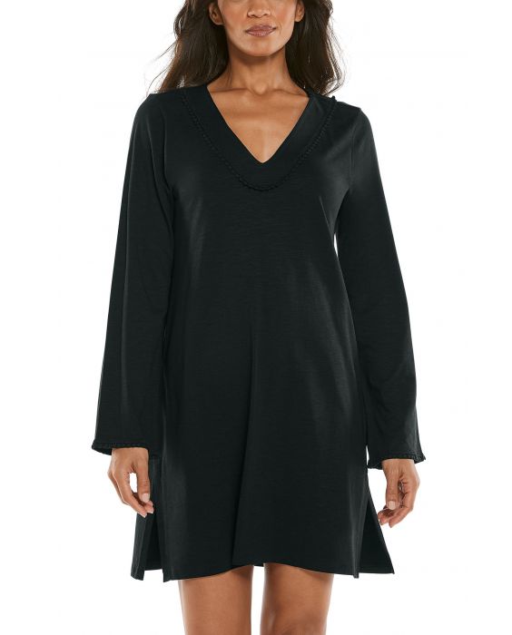 Coolibar - UV-Schutz Strandkleid für Damen - Samoa Cover-Up - Schwarz