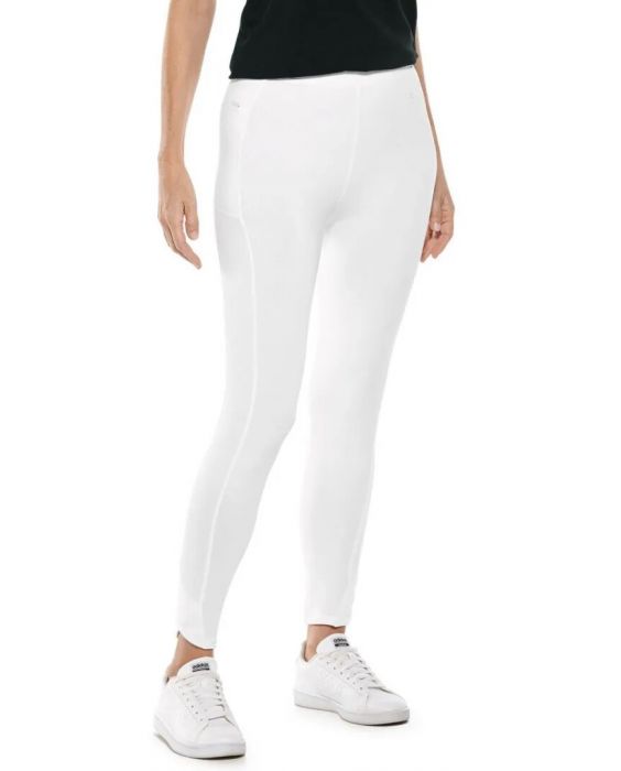 Coolibar - UV Sommer Leggings für Damen - LumaLeo - Solid - Weiß
