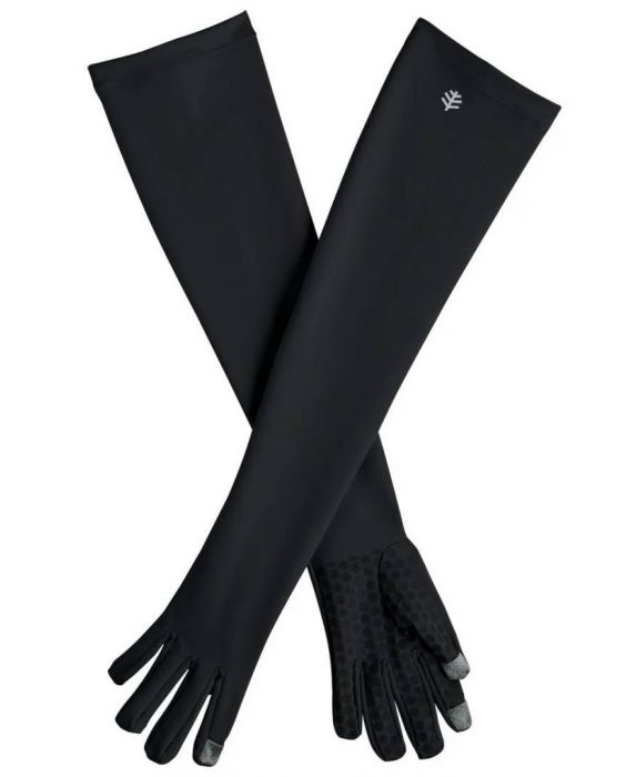 Coolibar - Lange UV-Handschuhe für Erwachsene - Culebra - Schwarz