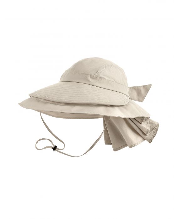 Coolibar - UV-Entdeckerhut für Damen - konvertierbar - Tatum - Sand  
