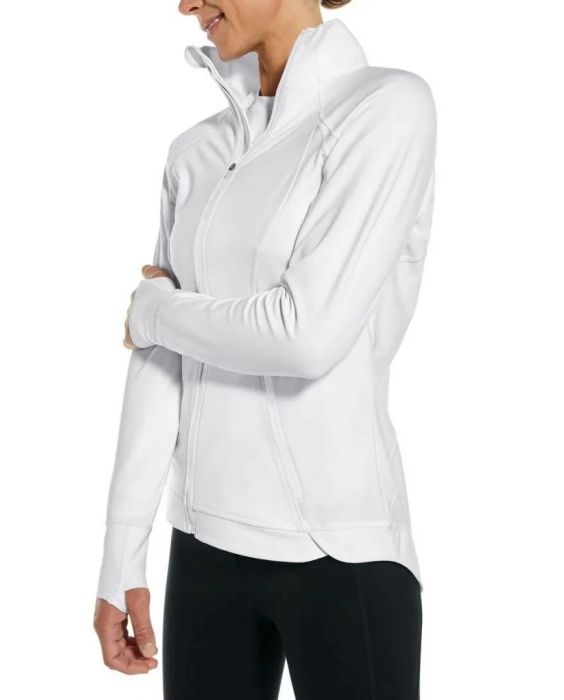 Coolibar - UV Jacke für Damen - Intervall - Einfarbig - Weiß