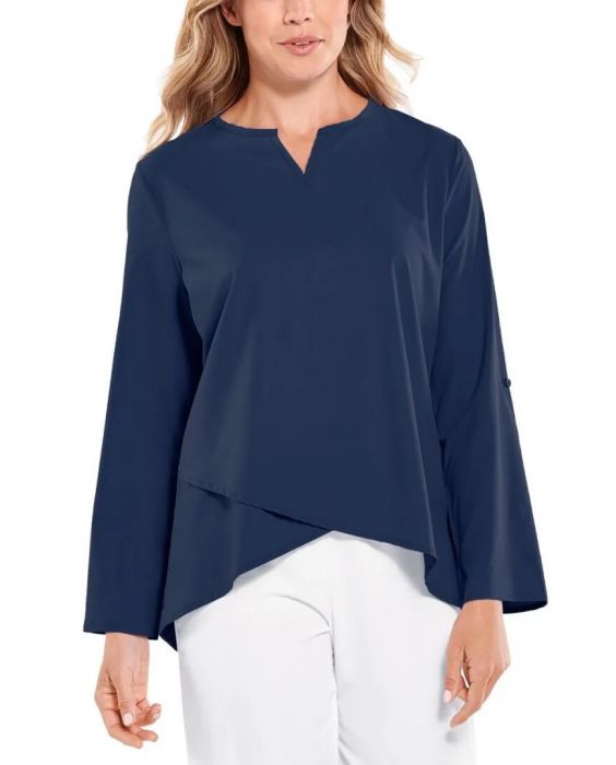 Coolibar - UV Tunika für Damen - Santa Barbara - Einfarbig - Navy Blau