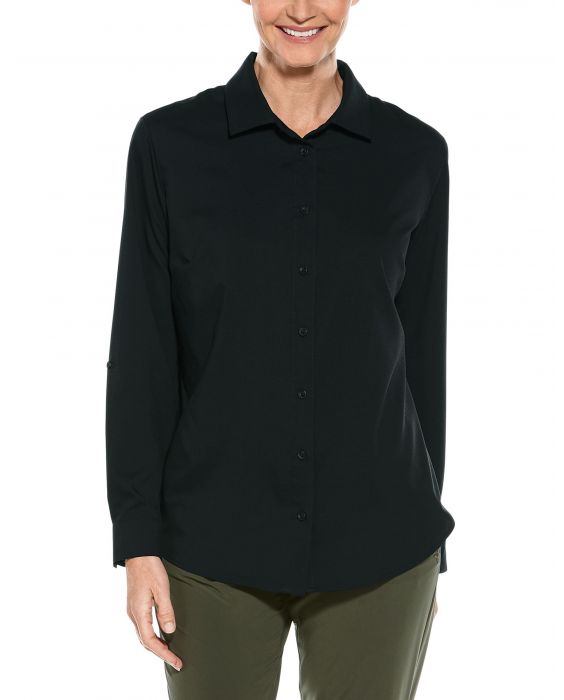Coolibar - UV-Schutz Bluse für Damen - Hepburn - Schwarz