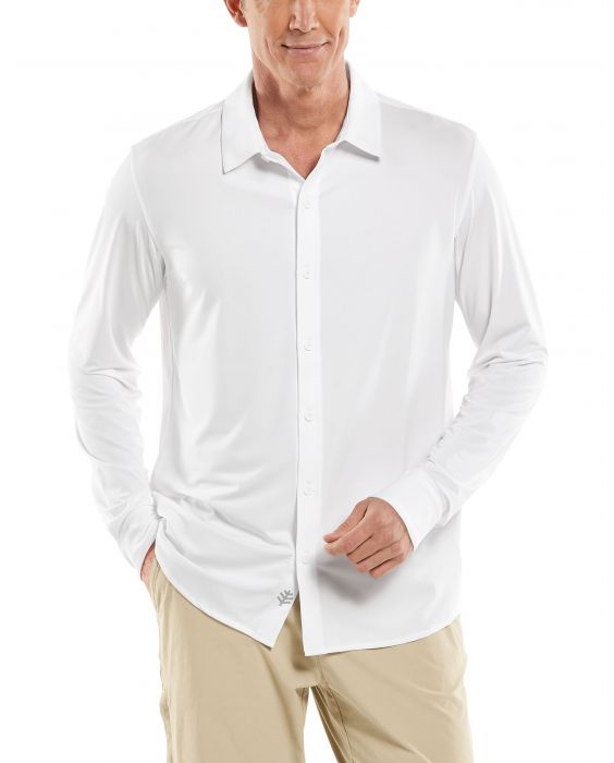 Coolibar - UV-Schutz Hemd für Männer - Vita Button Down - Weiß