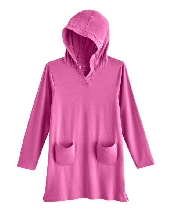 Coolibar - UV Beach Cover-Up Kleid für Mädchen - Catalina - Einfarbig - Rosa