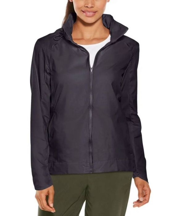 Coolibar - UV Packbare Jacke für Damen - Jura - Einfarbig - Onyx 