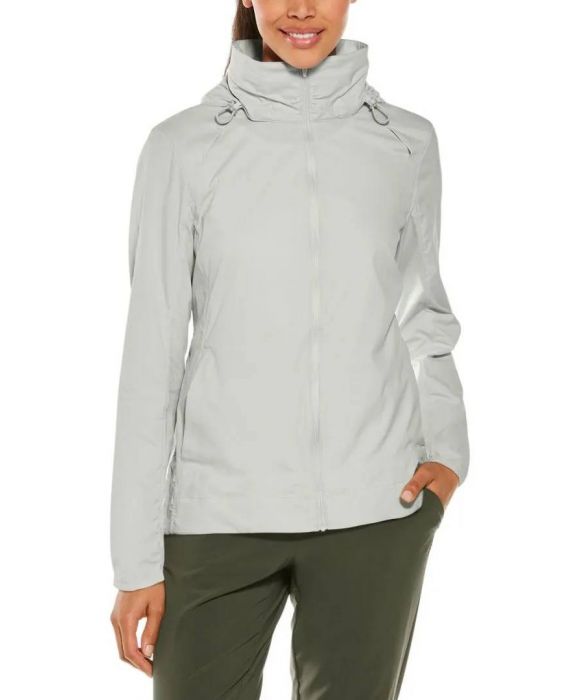 Coolibar - UV Packbare Jacke für Damen - Jura - Einfarbig - Eisgrau