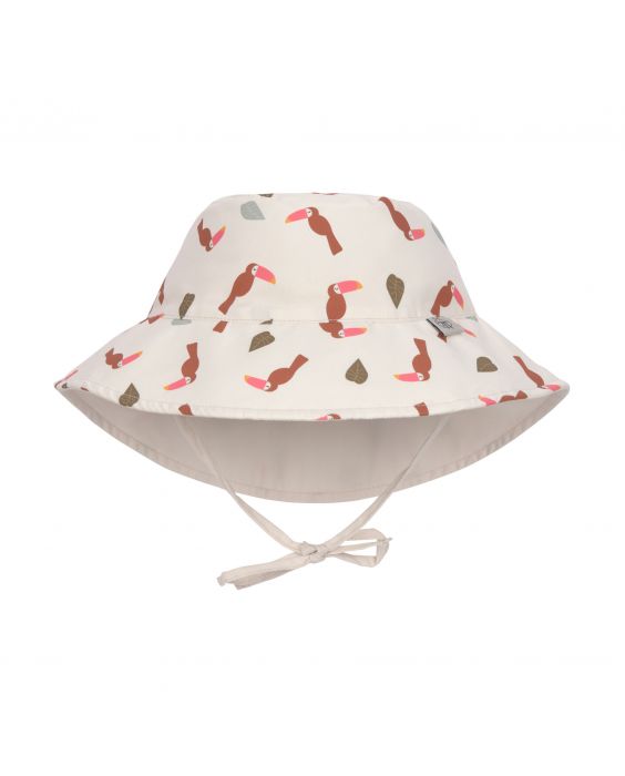 Lässig - UV-Sonnenschutz Eimer Hut für Kinder - Tukan - Offwhite