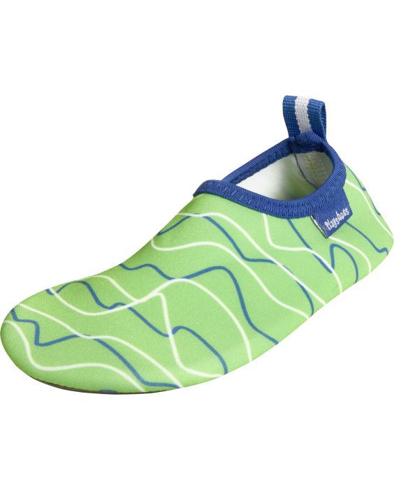 Playshoes - UV-Barfußschuhe für Kinder - Wellen - blau / grün
