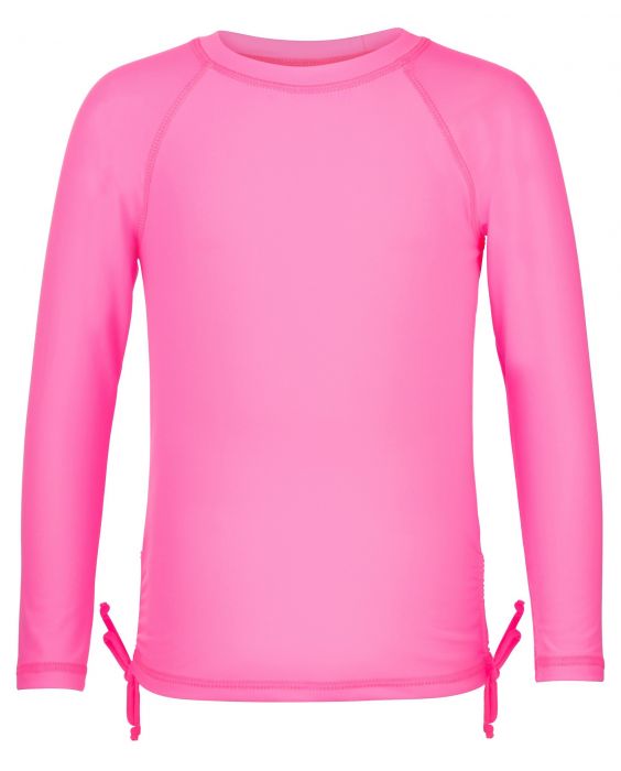 Snapper Rock - UV Langarm Shirt für Mädchen neon pink