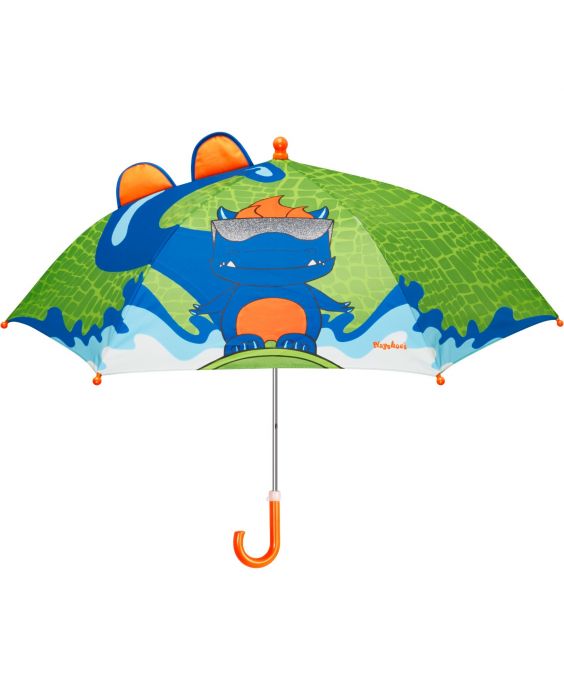 Playshoes - Regenschirm für Kinder - Dino - Grün