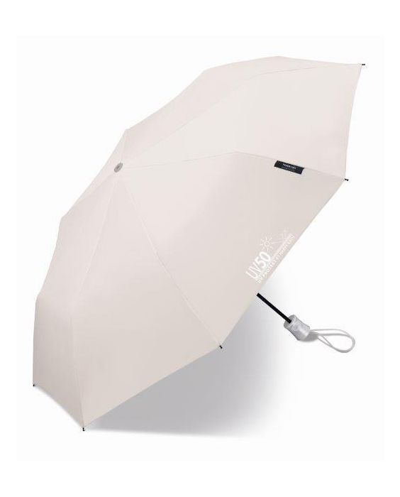 Happy Rain - Mini-Regenschirm mit UV-Schutz - Automatik - Grau