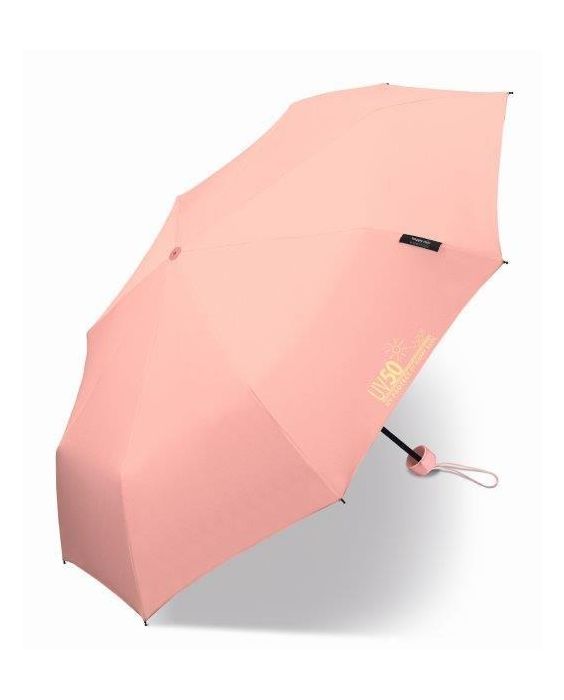 Happy Rain - Mini-Regenschirm mit UV-Schutz - Manuell - Pink