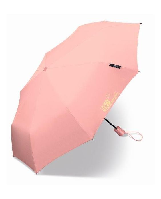 Happy Rain - Mini-Regenschirm mit UV-Schutz - Automatik - Pink
