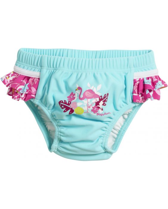 Playshoes - UV-Schwimmwindel für Mädchen - Flamingo - Türkis