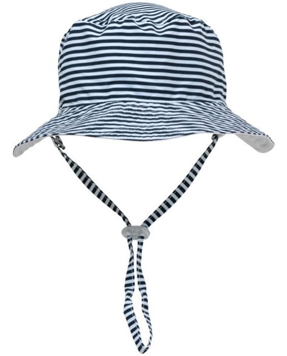 Snapper Rock - UV-Bucket Hut für Kinder - Umkehrbar - Weiß/Navy