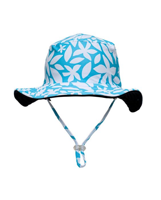 Snapper Rock - UV Reversible Bucket Hut für Kinder - Sustainable - Aqua Bloom