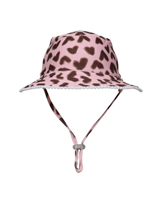 Snapper Rock - UV-Wendebarer Fischerhut für Kinder - Wild Love - Pink