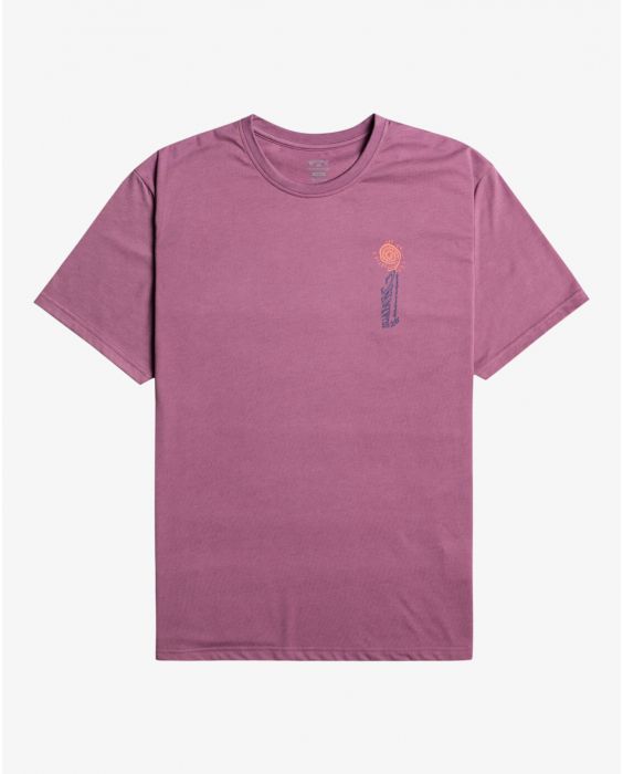 Billabong - T-Shirt mit kurzen Ärmeln für Männer - Balance - Washed Wine