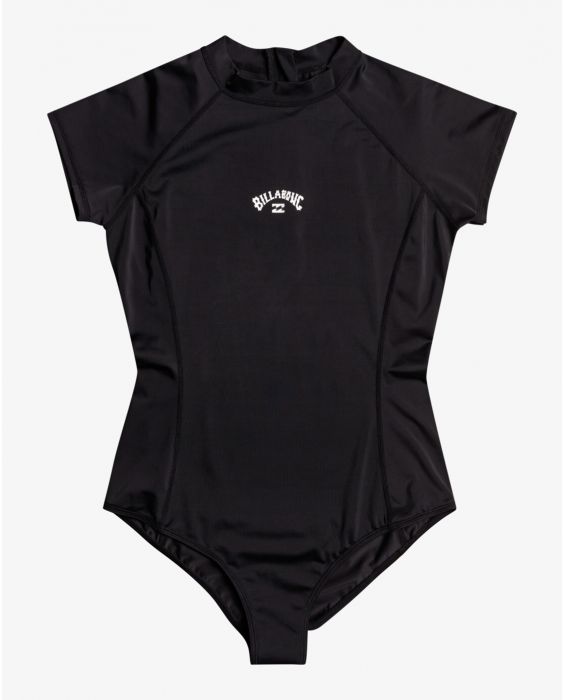 Billabong - Einteiliger Badeanzug für Damen mit kurzen Ärmeln - Tropic Bodysuit - UPF50+ - Black Pebble