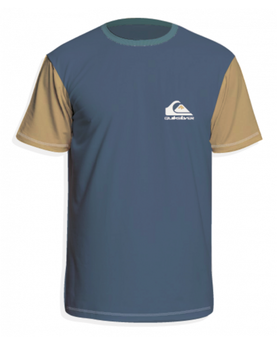 Quiksilver - UV-Surf T-shirt für Jungen - Hearts Omnio Kurzarm - UPF50 - Bering Sea - Blau