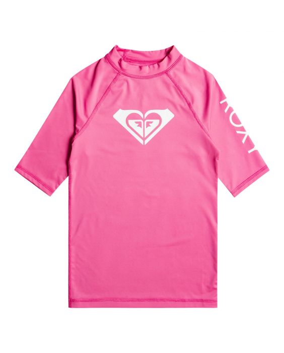 Roxy - UV Rashguard für Mädchen - Whole Hearted - Kurzarm - Pink Guava
