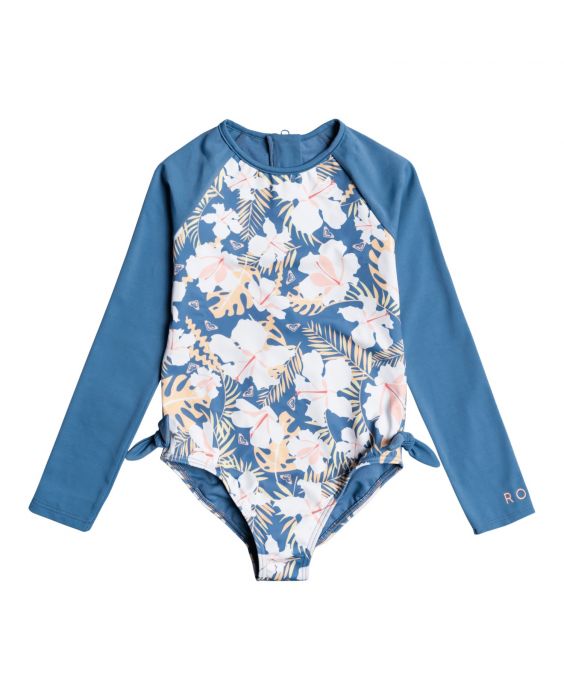 Roxy - UV Badeanzug für Mädchen - Langärmlig - Swim Lovers - Blue Moonlight