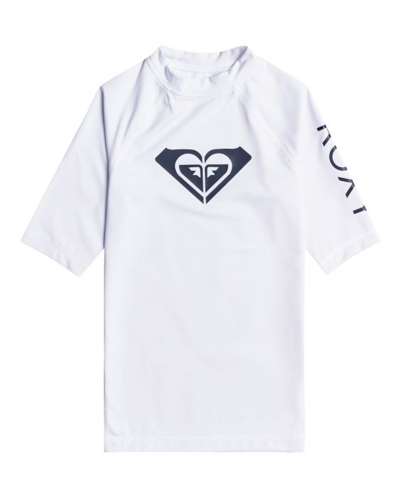 Roxy - UV Rashguard für Mädchen - Whole Hearted - Kurzarm - Bright White
