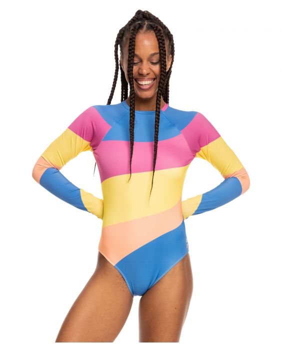 Roxy - UV Badeanzug für Damen - Pop Surf mit offenem Rücken - Langarm - Regatta