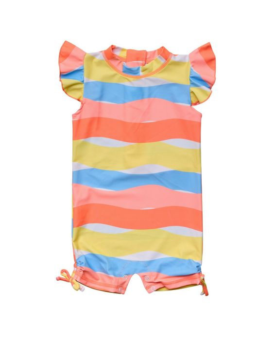 Snapper Rock - UV-Badeanzug für Babys - Kurze Flatterärmel - Good Vibes