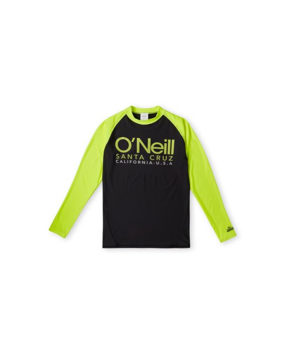 O'Neill - UV-Badeshirt für Jungen - Cali Longsleeve Skin - Schwarz/Neon Gelb