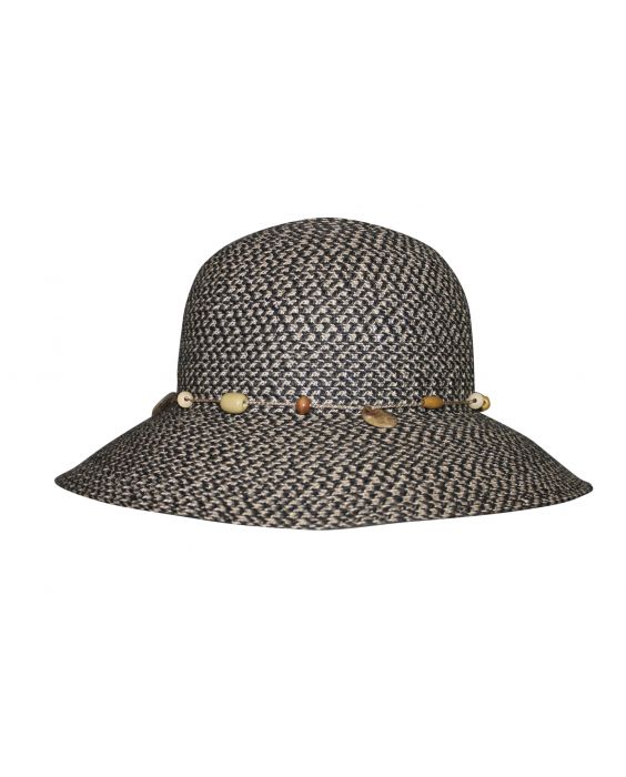 Rigon - UV-Bucket-Hut für Damen - Hellgrau / Dunkelgrau