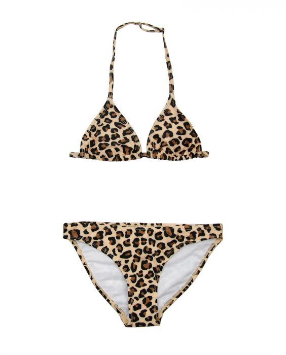 JUJA - UV-Bikini für Mädchen - Leopard - Braun