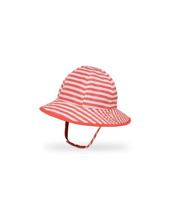 Sunday Afternoons - UV Reversible SunSkipper Bucket Hut für babys - Kids' Outdoor - Koralle Gestreift/Koralle