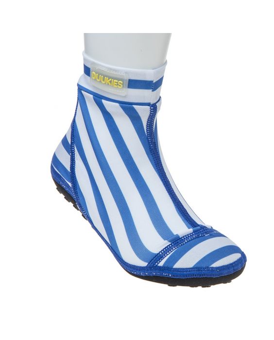 Duukies - Jungen UV-Strandsocken - Stripe Blue White - Blau Gestreift