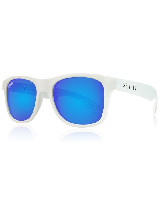 Shadez - polarisierte UV-Sonnenbrille für Erwachsene - Weiß/Blau
