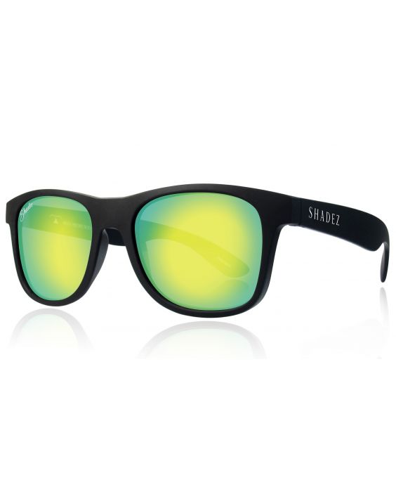 Shadez - polarisierte UV-Sonnenbrille für Erwachsene - Schwarz/Gelb