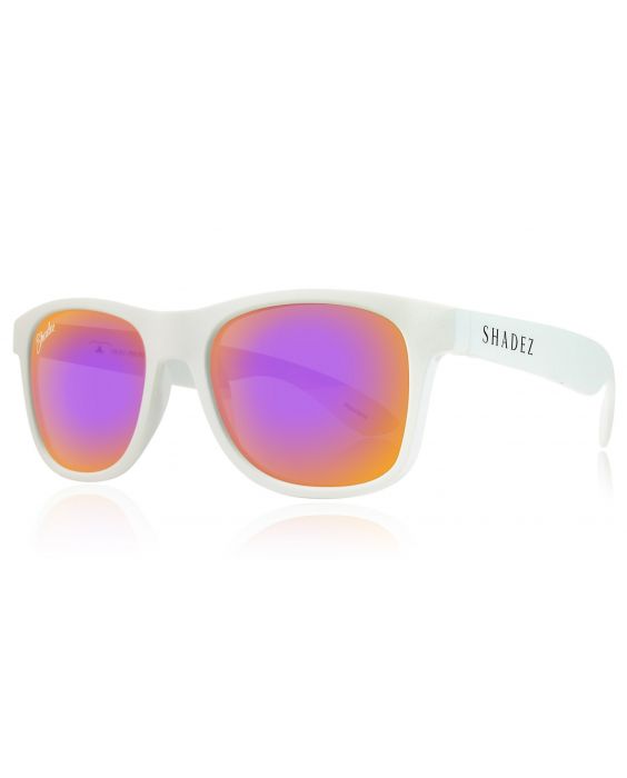 Shadez - polarisierte UV-Sonnenbrille für Erwachsene - Weiß/Violett