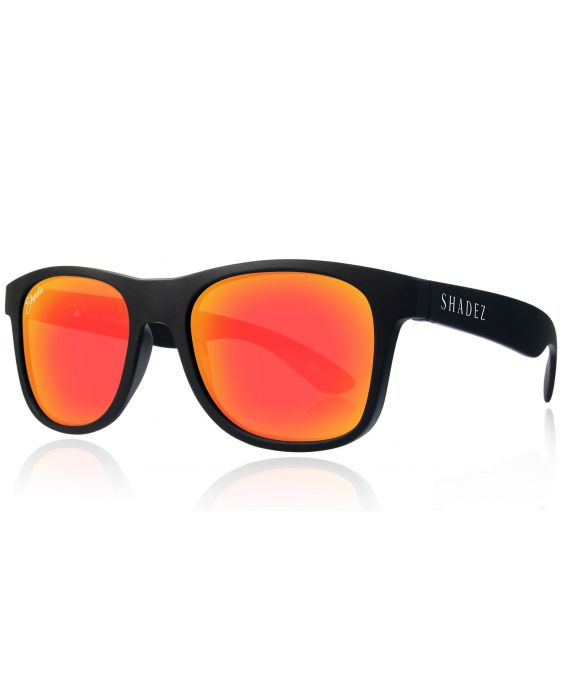 Shadez - polarisierte UV-Sonnenbrille für Erwachsene - Schwarz/Rot
