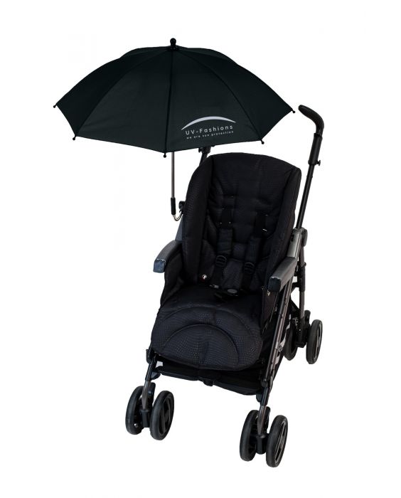 UV-Fashions - Universeller UV-Schirm für Kinderwagen - Schwarz