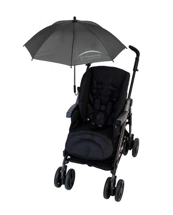 UV-Fashions - Universeller UV-Schirm für Kinderwagen - Dunkelgrau