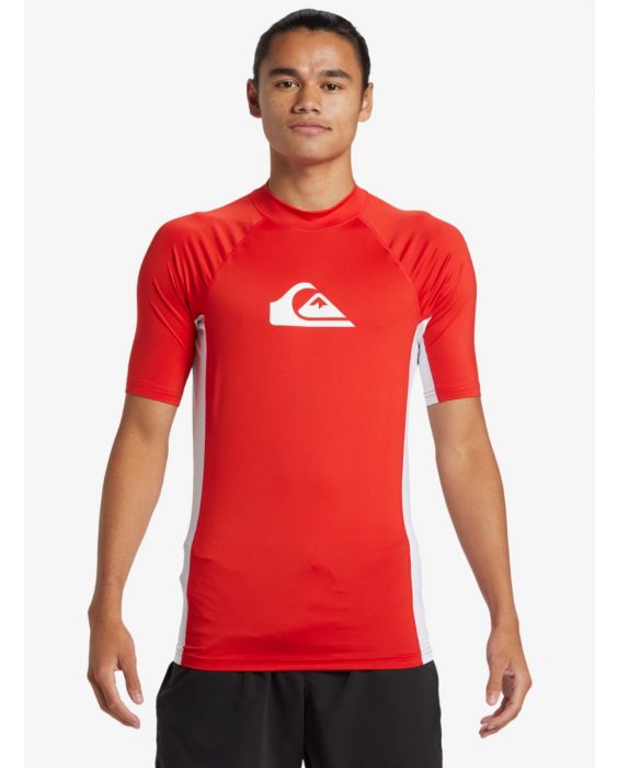 Quiksilver - UV-Surf-T-Shirt für Herren - Everyday- Kurzarm - UPF50+ - High Risk Rot