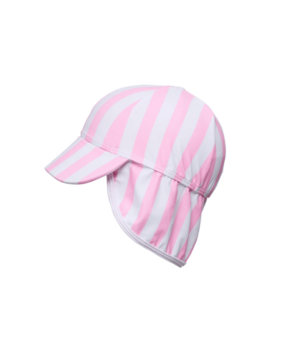 Snapper Rock - UV-Flap-Mütze für Mädchen - UPF50+ - Pink Stripe