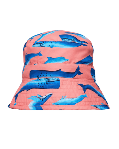 Snapper Rock - UV-Fischerhut für Jungen - UPF50+ - Whale Tail - Pink/Blau