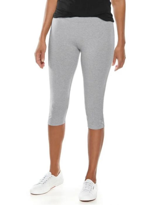 Coolibar - UV Sommer Capri für Damen - Monterey - Heather - Grau